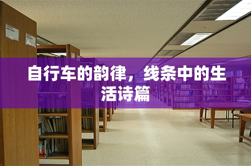 自行车的韵律，线条中的生活诗篇