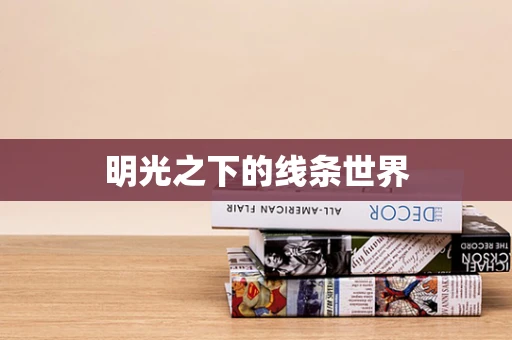 明光之下的线条世界