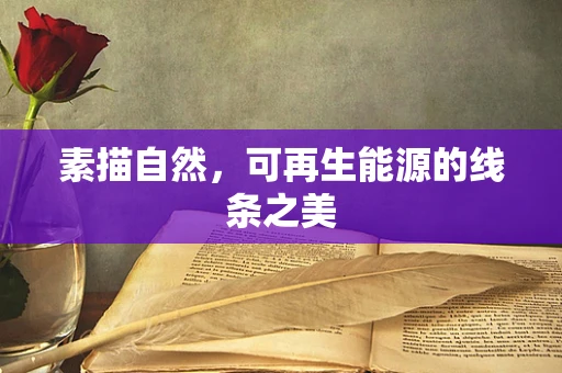 素描自然，可再生能源的线条之美