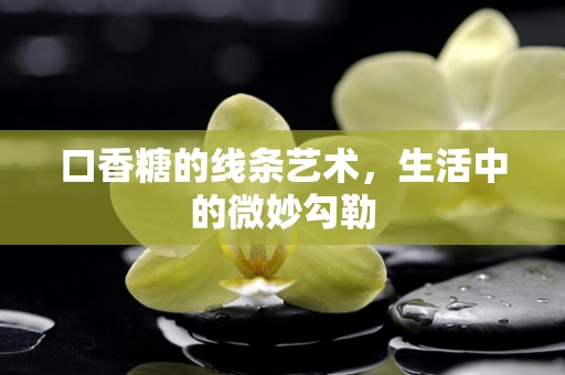 口香糖的线条艺术，生活中的微妙勾勒