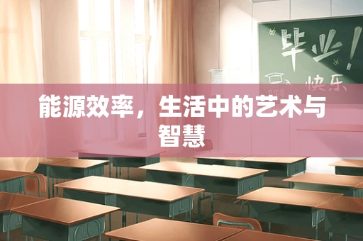 能源效率，生活中的艺术与智慧