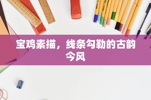 宝鸡素描，线条勾勒的古韵今风