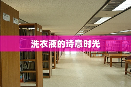 洗衣液的诗意时光