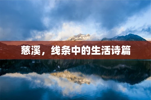慈溪，线条中的生活诗篇