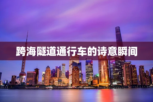 跨海隧道通行车的诗意瞬间