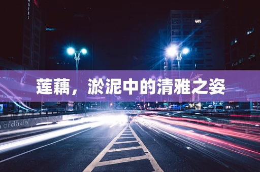 莲藕，淤泥中的清雅之姿