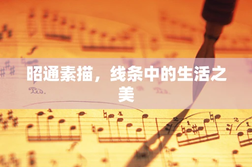 昭通素描，线条中的生活之美