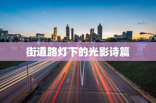 街道路灯下的光影诗篇