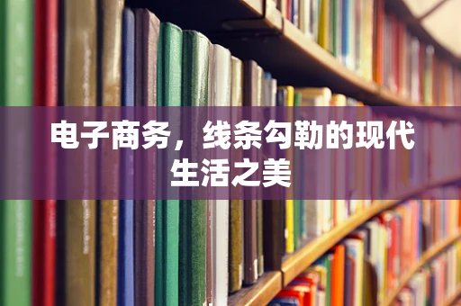 电子商务，线条勾勒的现代生活之美