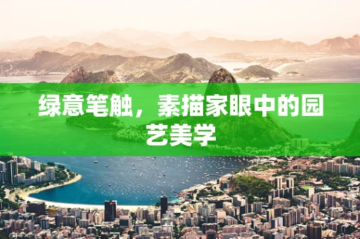 绿意笔触，素描家眼中的园艺美学
