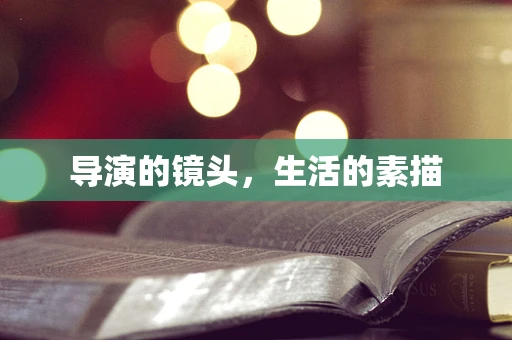 导演的镜头，生活的素描