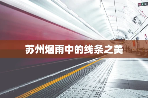 苏州烟雨中的线条之美
