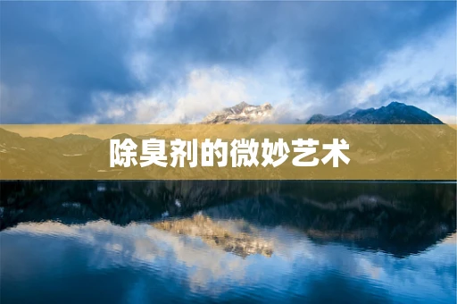 除臭剂的微妙艺术