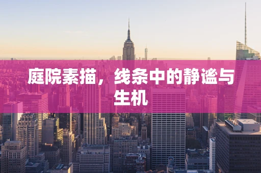 庭院素描，线条中的静谧与生机