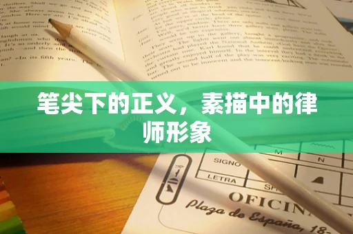 笔尖下的正义，素描中的律师形象