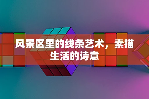 风景区里的线条艺术，素描生活的诗意