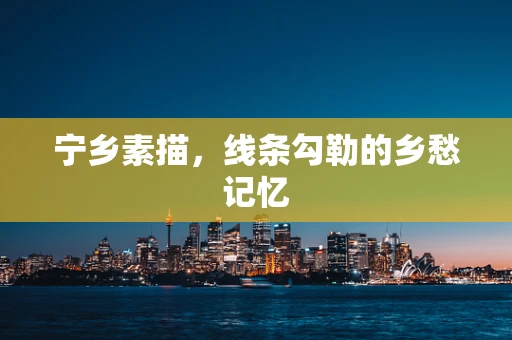 宁乡素描，线条勾勒的乡愁记忆