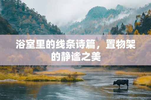 浴室里的线条诗篇，置物架的静谧之美