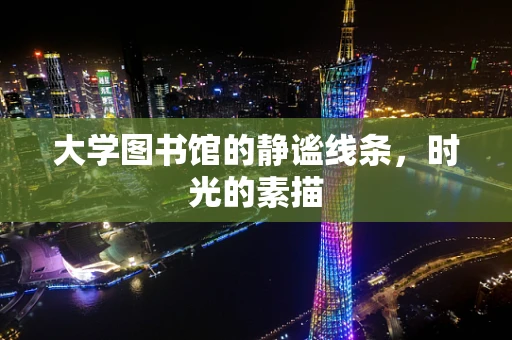 大学图书馆的静谧线条，时光的素描
