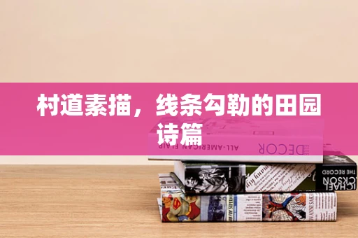 村道素描，线条勾勒的田园诗篇