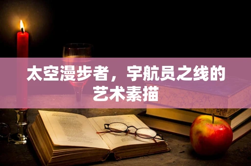 太空漫步者，宇航员之线的艺术素描