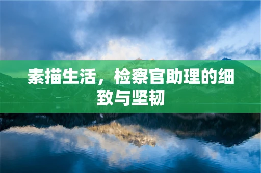 素描生活，检察官助理的细致与坚韧