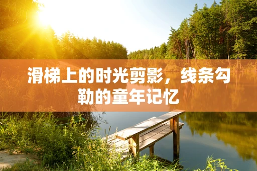 滑梯上的时光剪影，线条勾勒的童年记忆