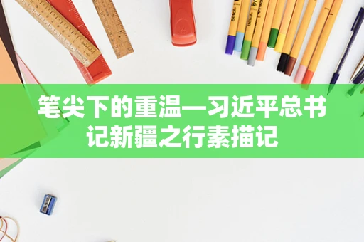 笔尖下的重温—习近平总书记新疆之行素描记