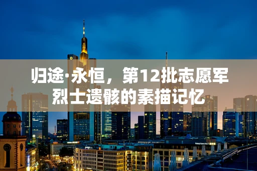 归途·永恒，第12批志愿军烈士遗骸的素描记忆