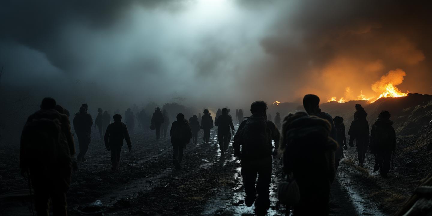 战火下的迁徙，巴阿边境的暗夜离歌